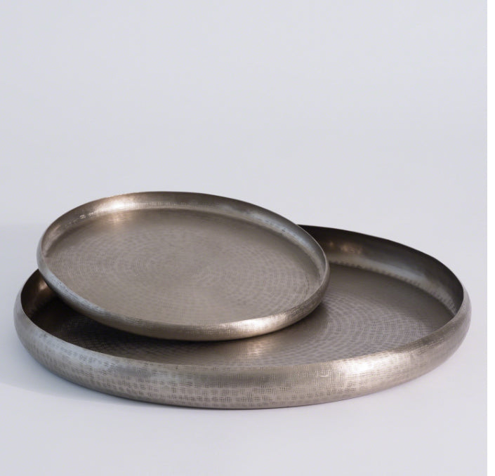 Offering Tray Antique Nickel-Lg