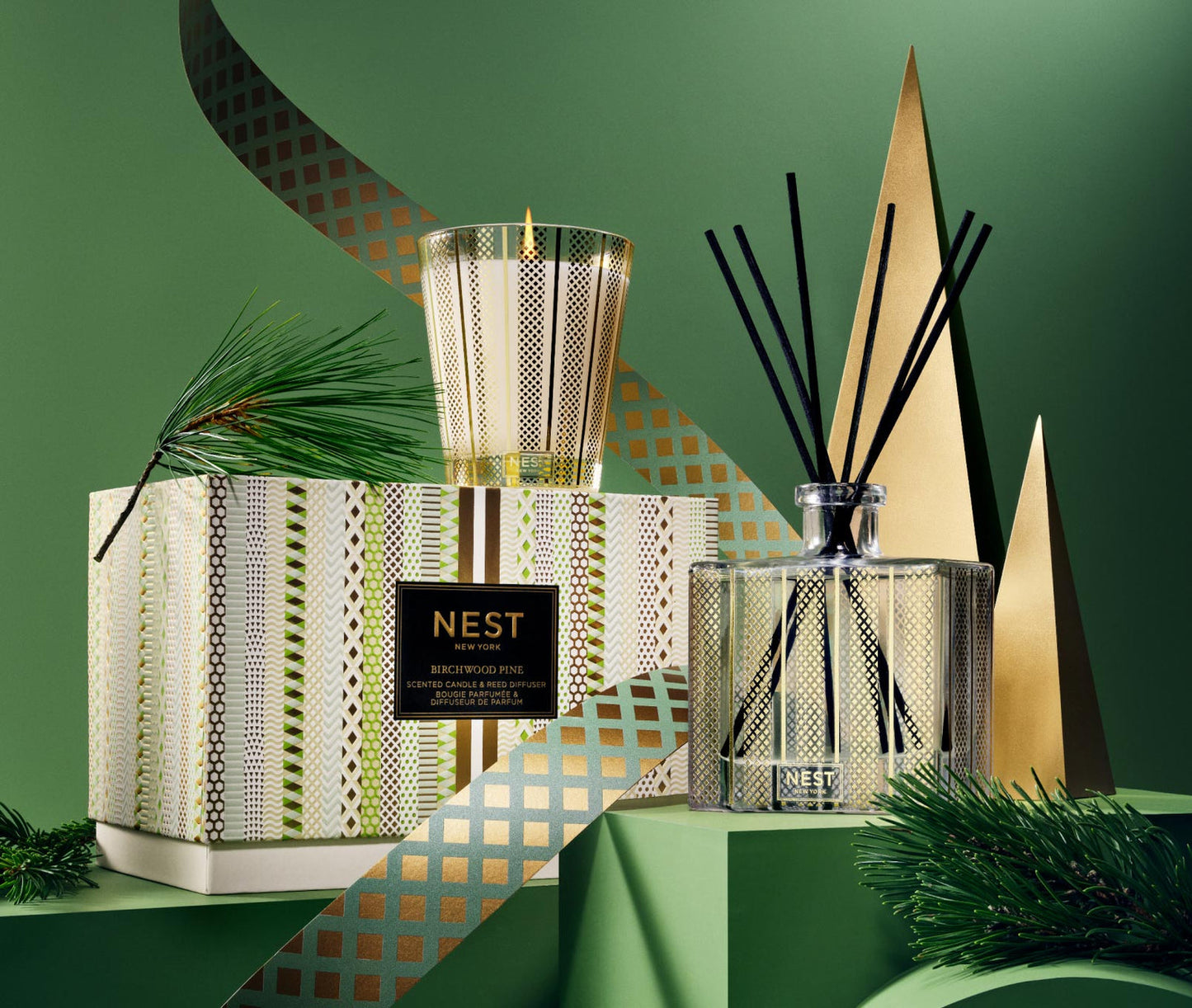 Birchwood Pine Classic Candle & Diffuser Set