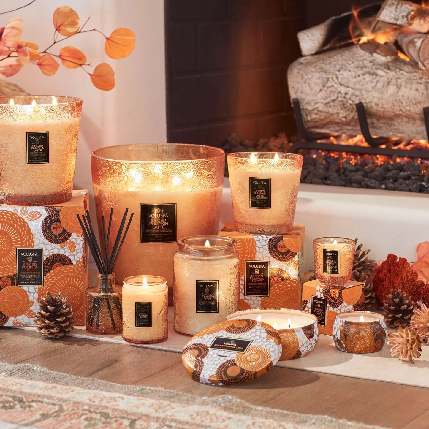 Spiced Pumpkin Latte Petite Pedestal Candle