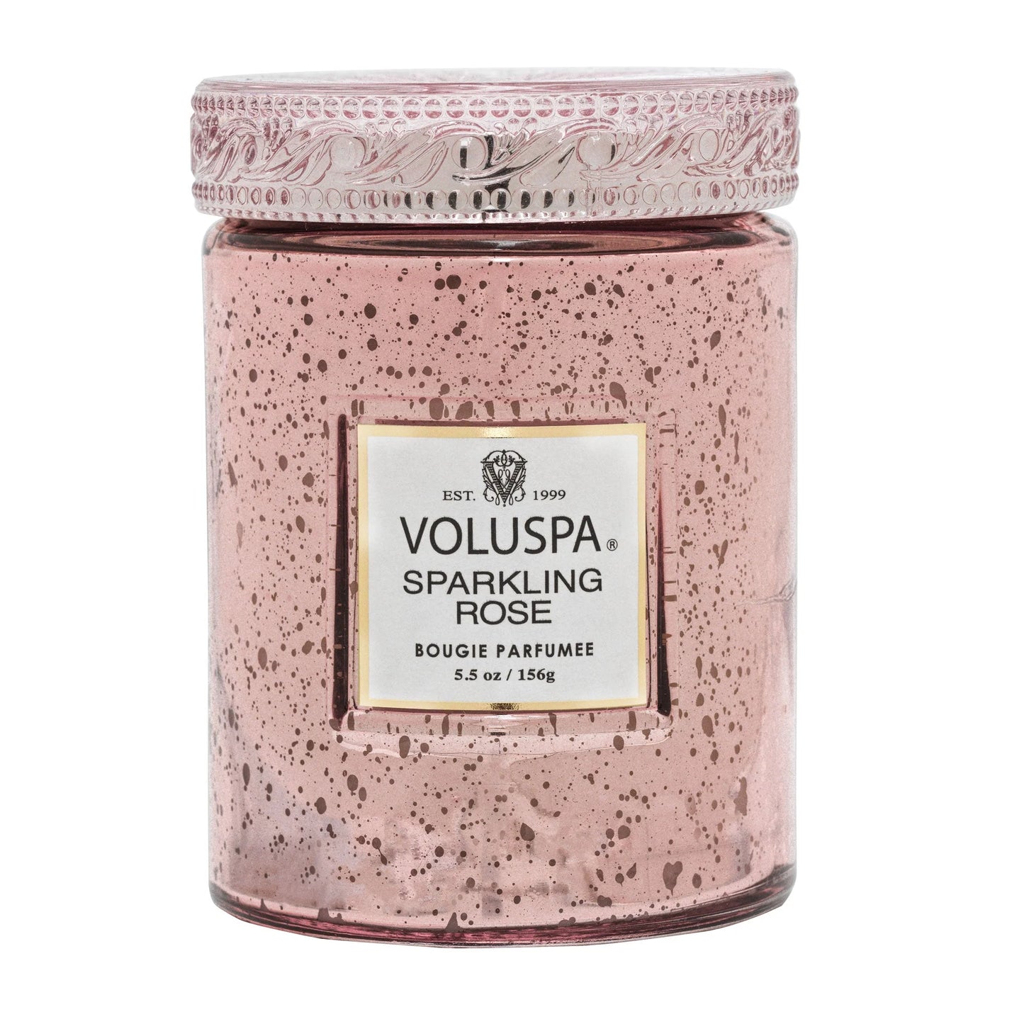 Sparkling Rose Small Glass Jar