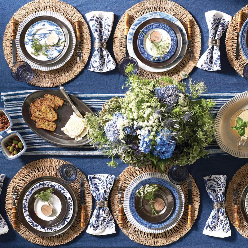 Pewter Stoneware 21" Oval Platter