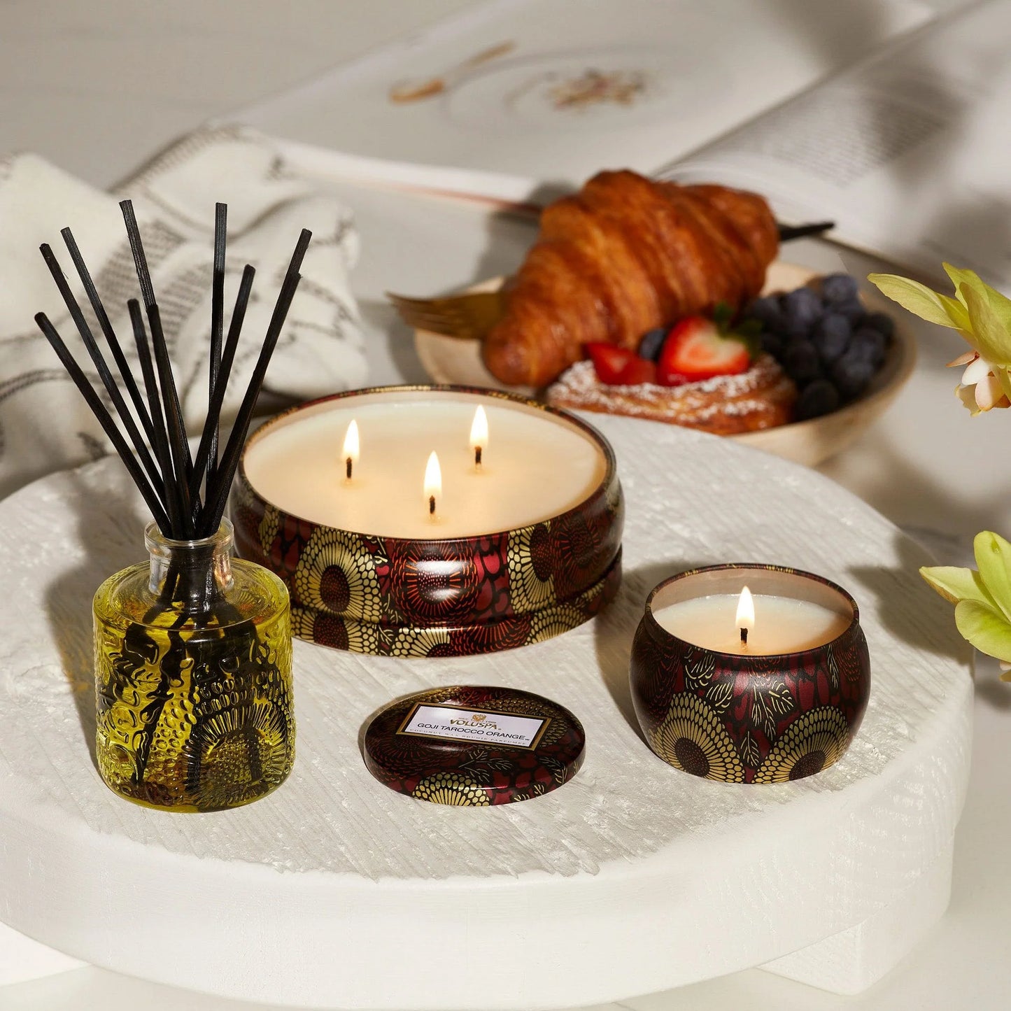 Goji Tarocco Orange 3 Wick Tin