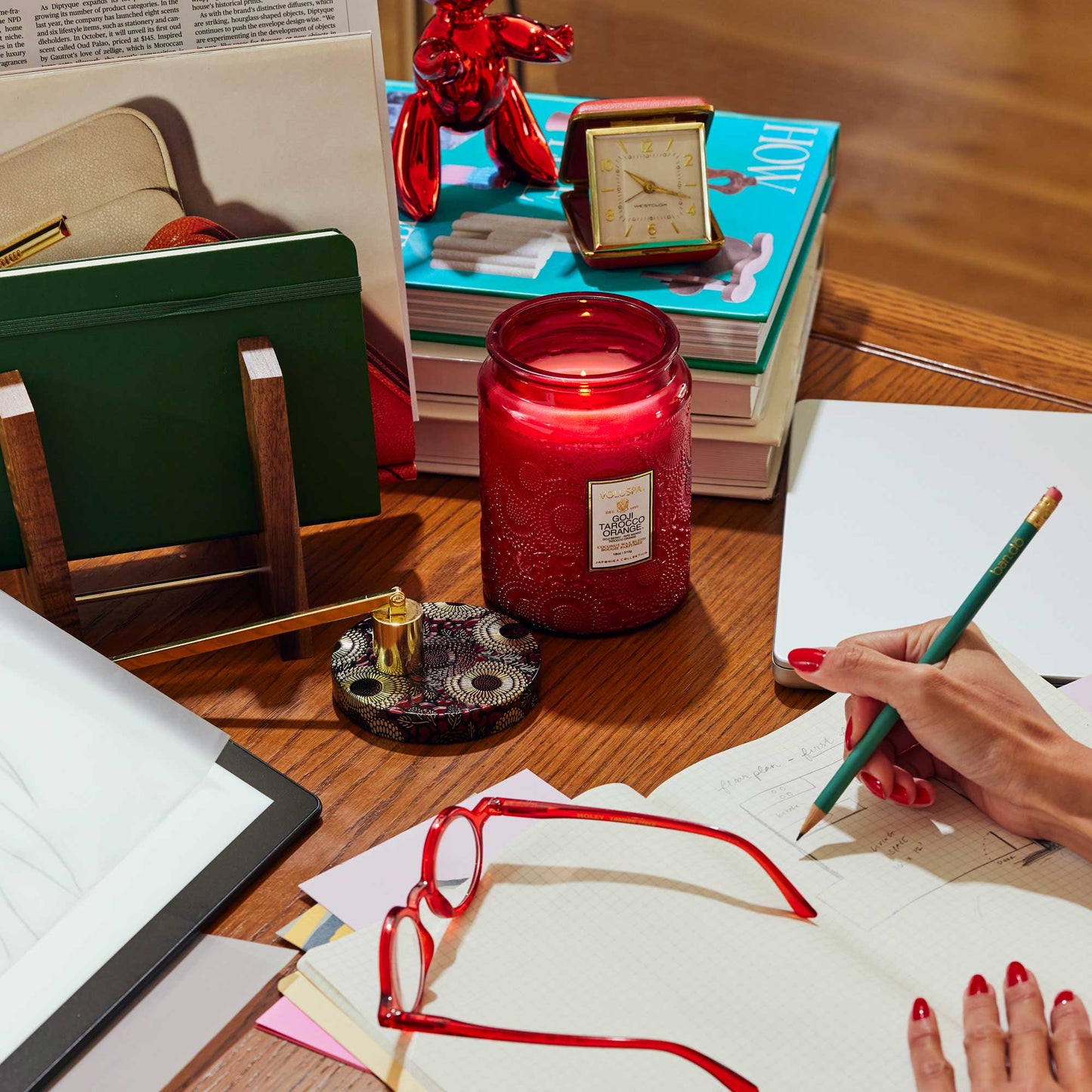 Goji Tarocco Orange Large Glass Jar