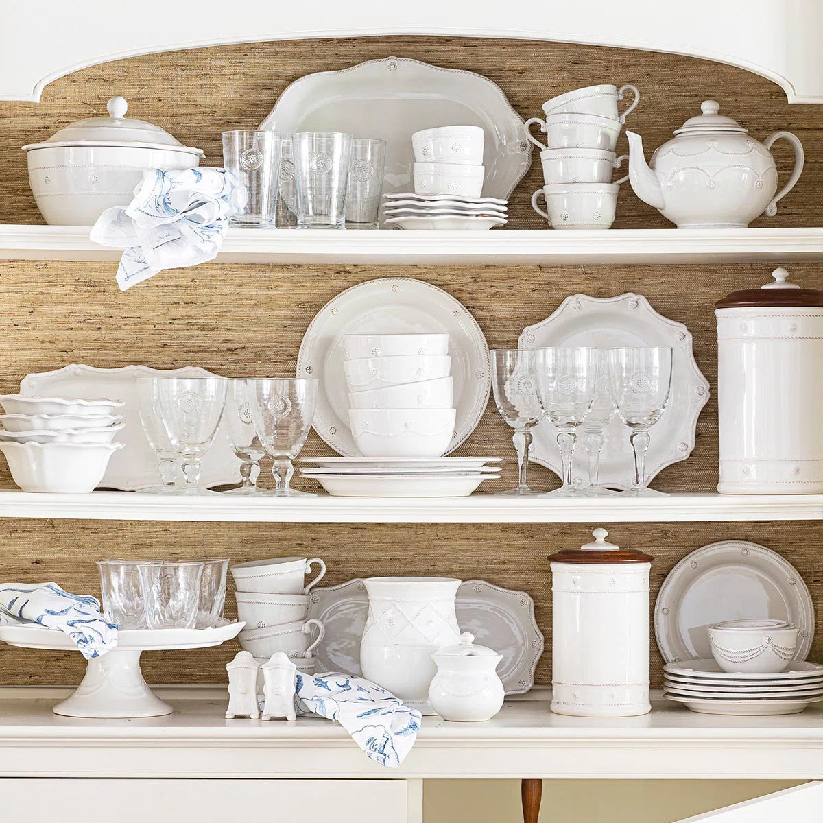 Berry & Thread 13" Oval Baker - Whitewash