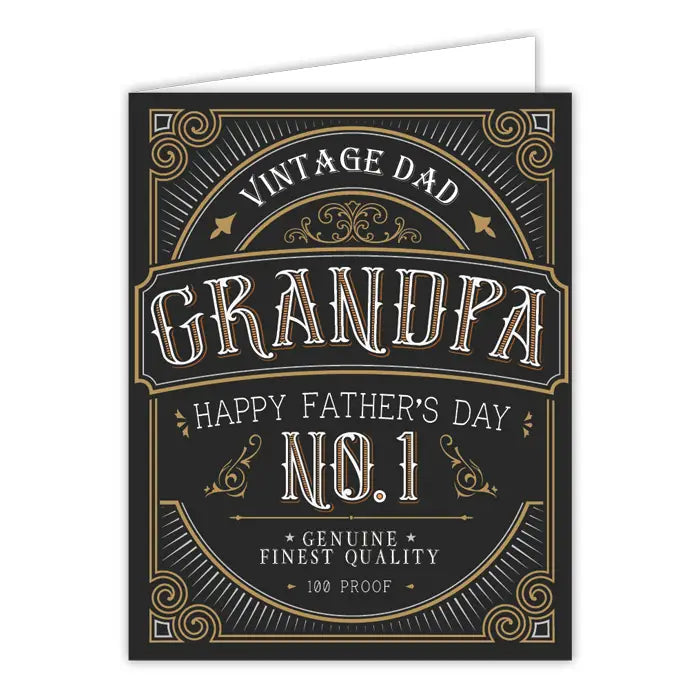 Vintage Dad Grandpa Greeting Card
