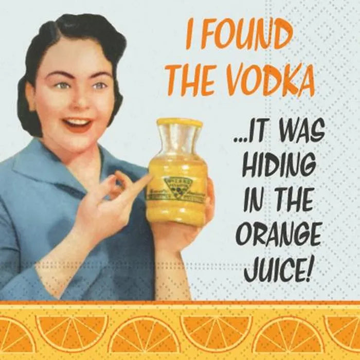 In the Orange Juice Beverage Napkin