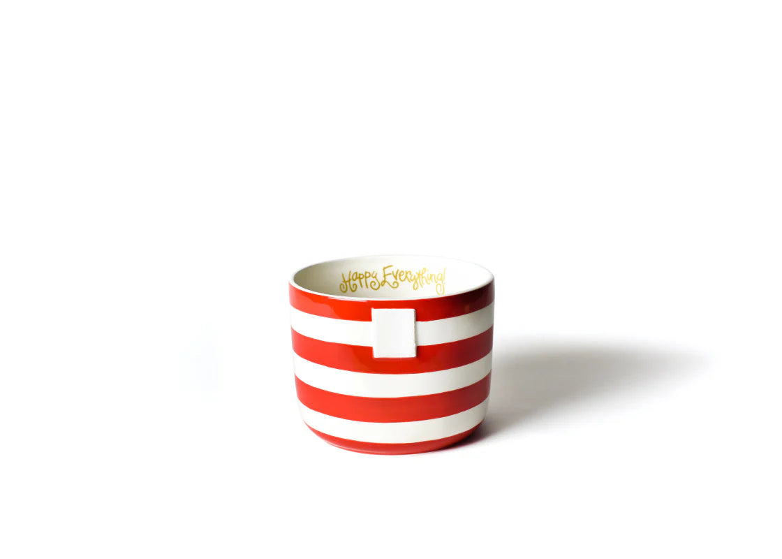 Red Stripe Mini Happy Everything! Bowl
