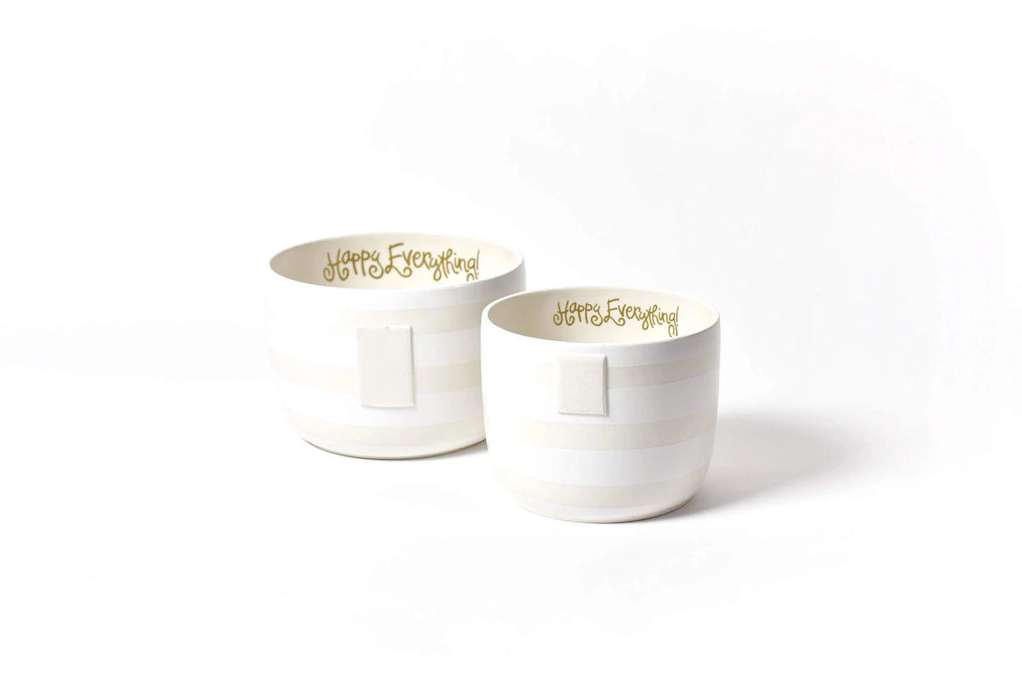 White Stripe Mini Happy Everything! Bowl