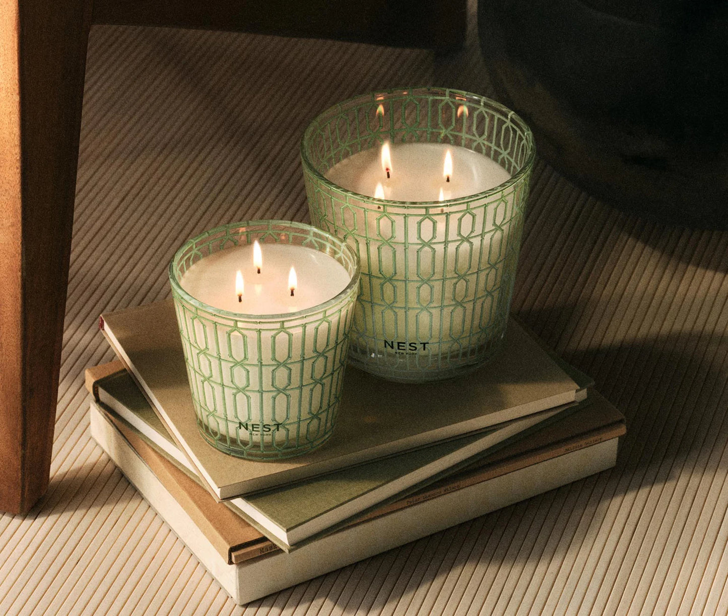 Bamboo Decorative 3-Wick Candle