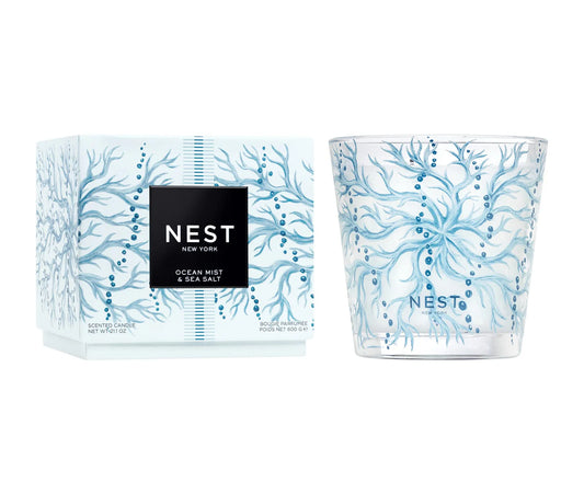 Ocean Mist & Sea Salt Decorative 3-Wick Candle