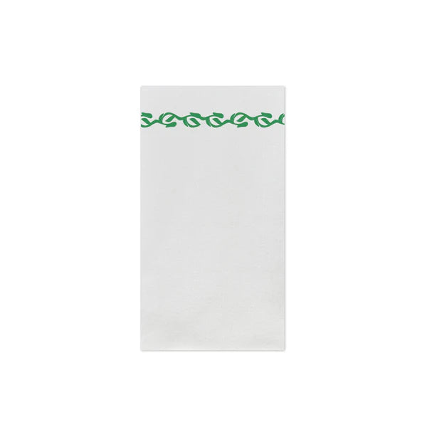 Papersoft Napkins Florentine Green Guest Towels (Pack of 20)