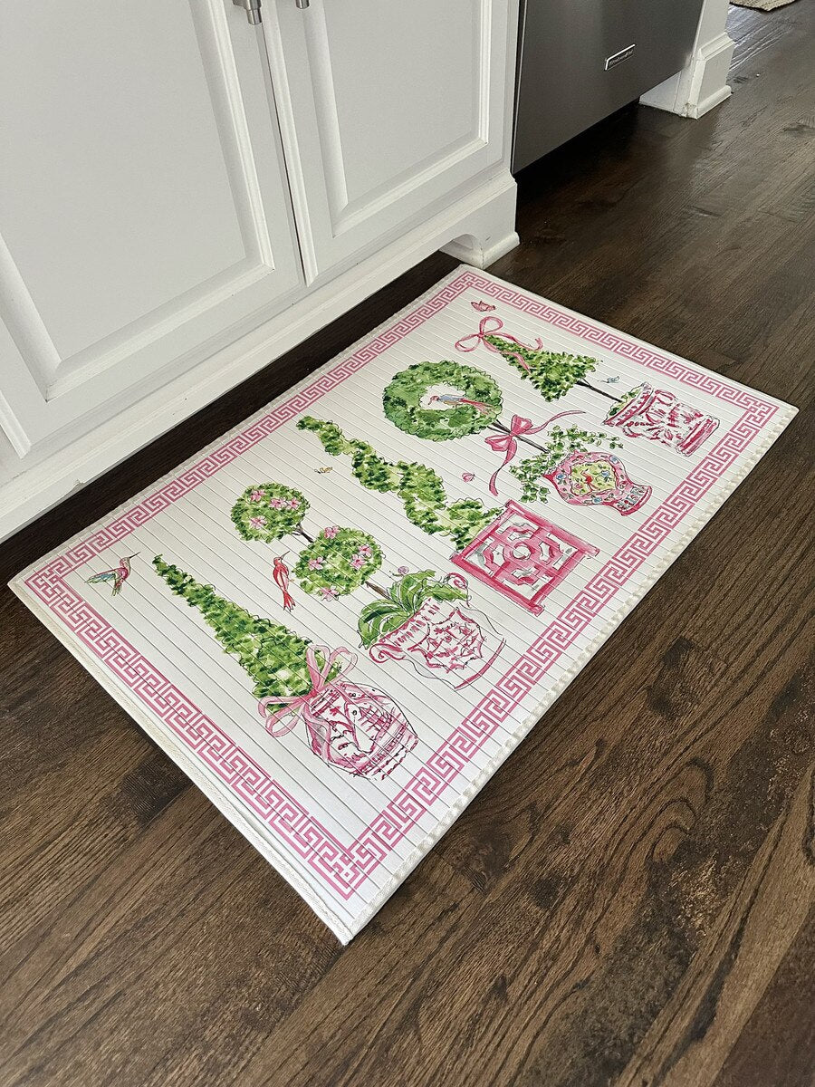 Pink Bamboo Mat