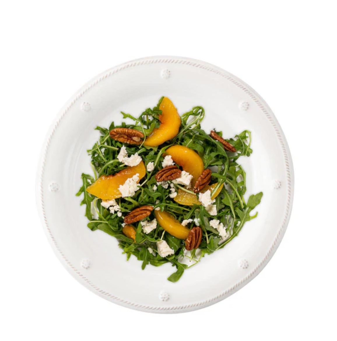 Berry & Thread Dessert/Salad Plate - Whitewash