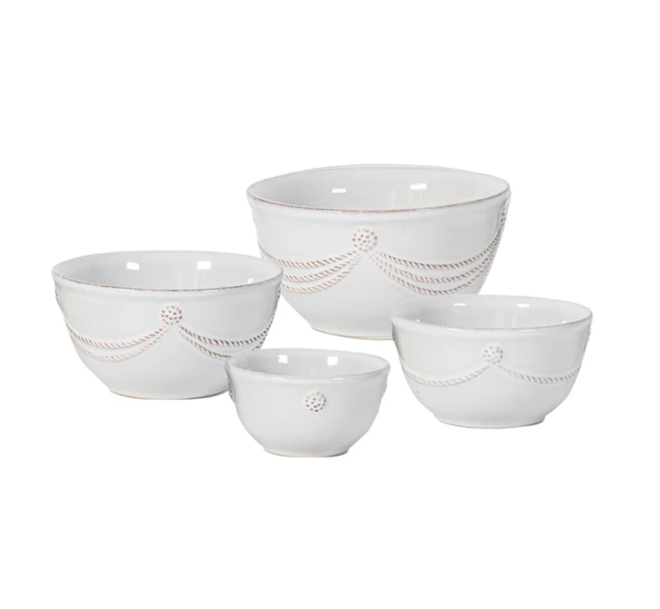 Berry & Thread Prep Bowl Set - Whitewash