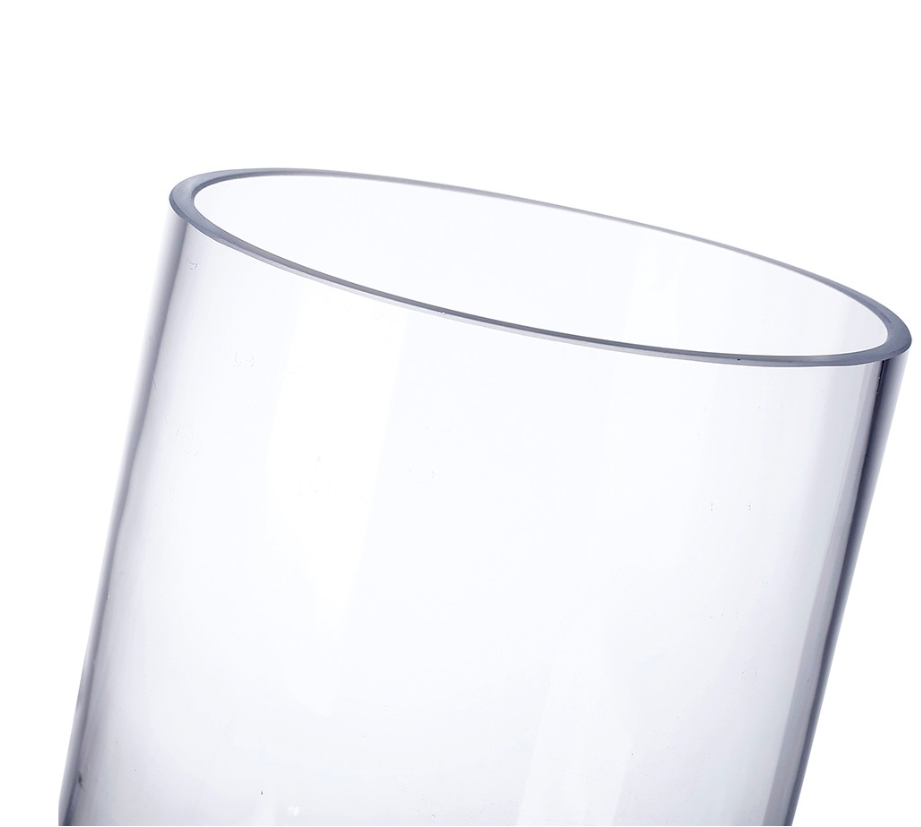 Clear Glass Hurricane w/ Pedestal