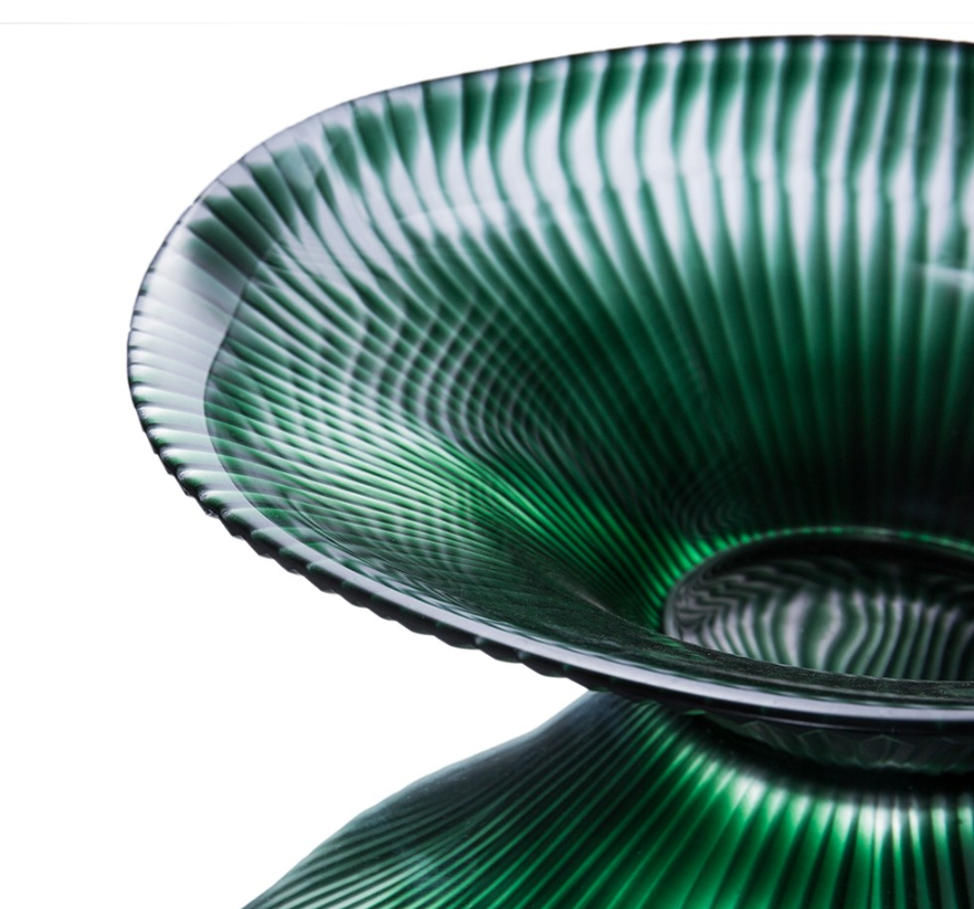 Green Glass Bowl