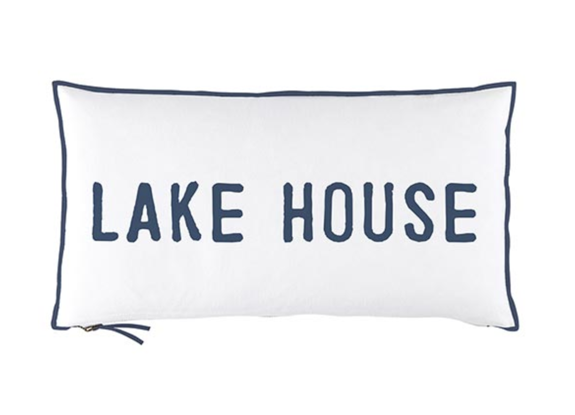 Lake House Face to Face Lumbar Pillow
