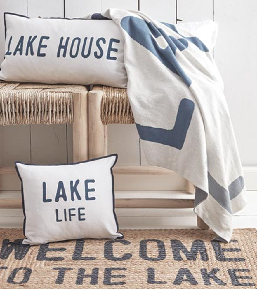 Lake House Face to Face Lumbar Pillow