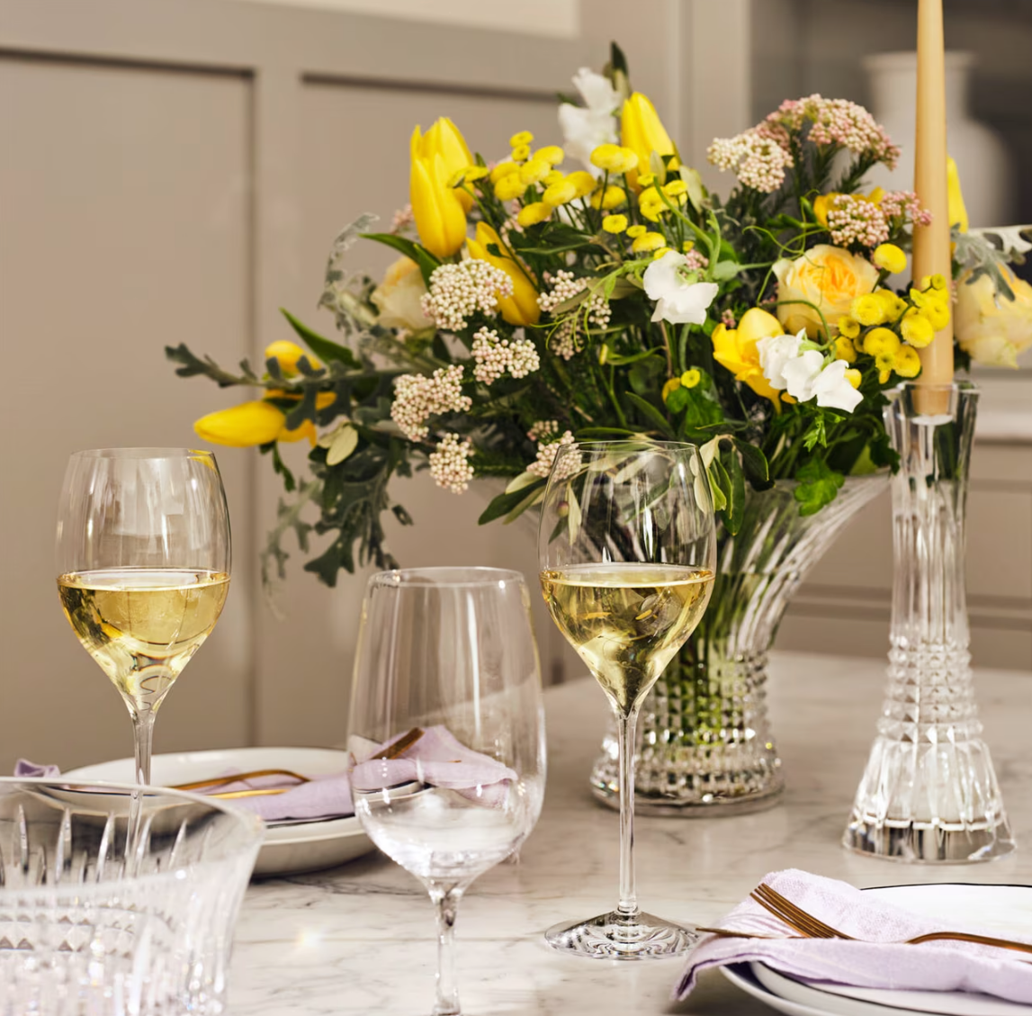 Elegance Water Glass, Pair