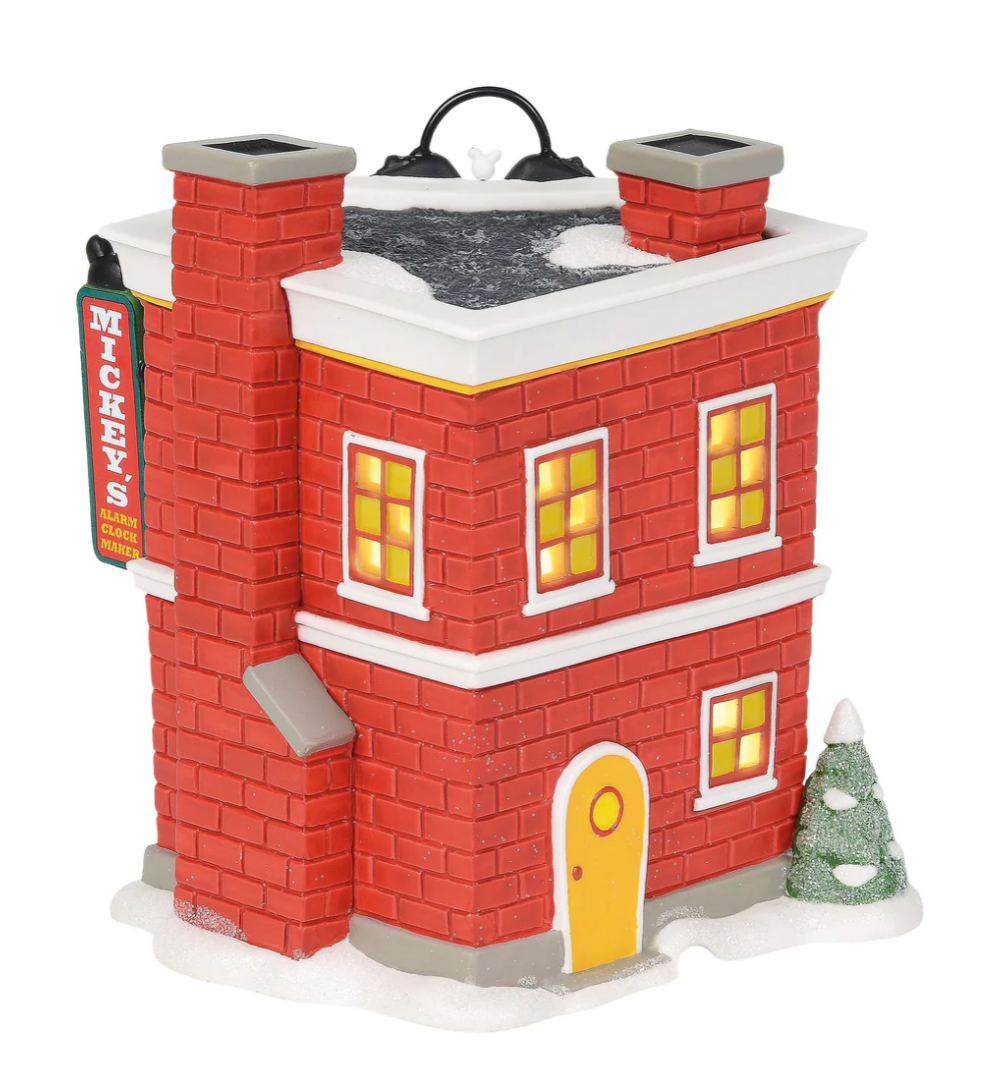 Mickey's Alarm Clock Shop Lit Building