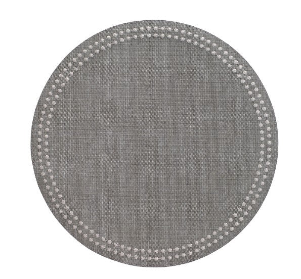 Pearls Gray Silver Placemat