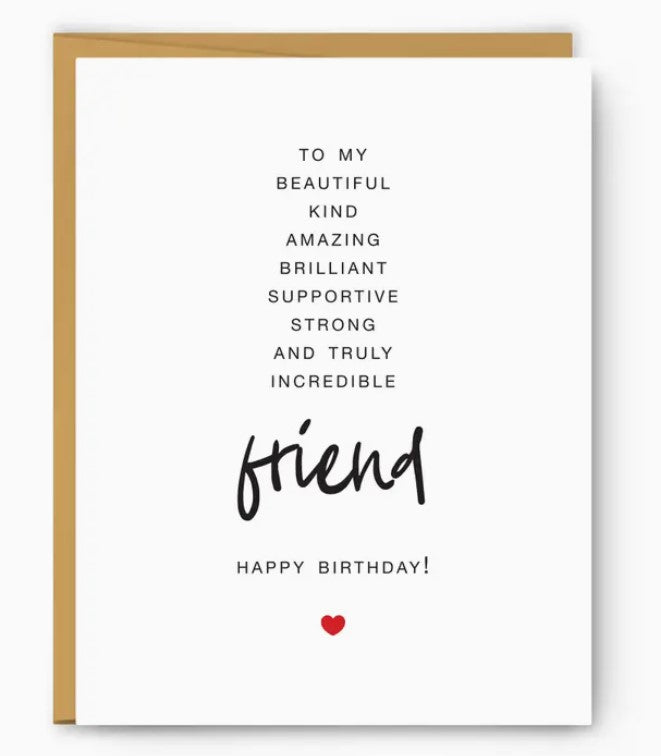To My Friend - Birthday Card
