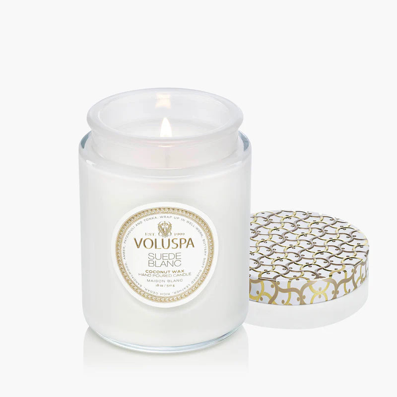 Suede Blanc Large Jar