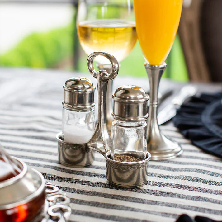 Tavola Tall Salt and Pepper with Caddy