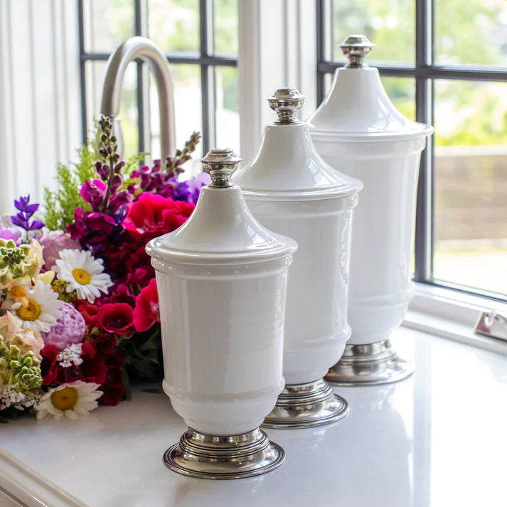 Tuscan Medium Footed Canister