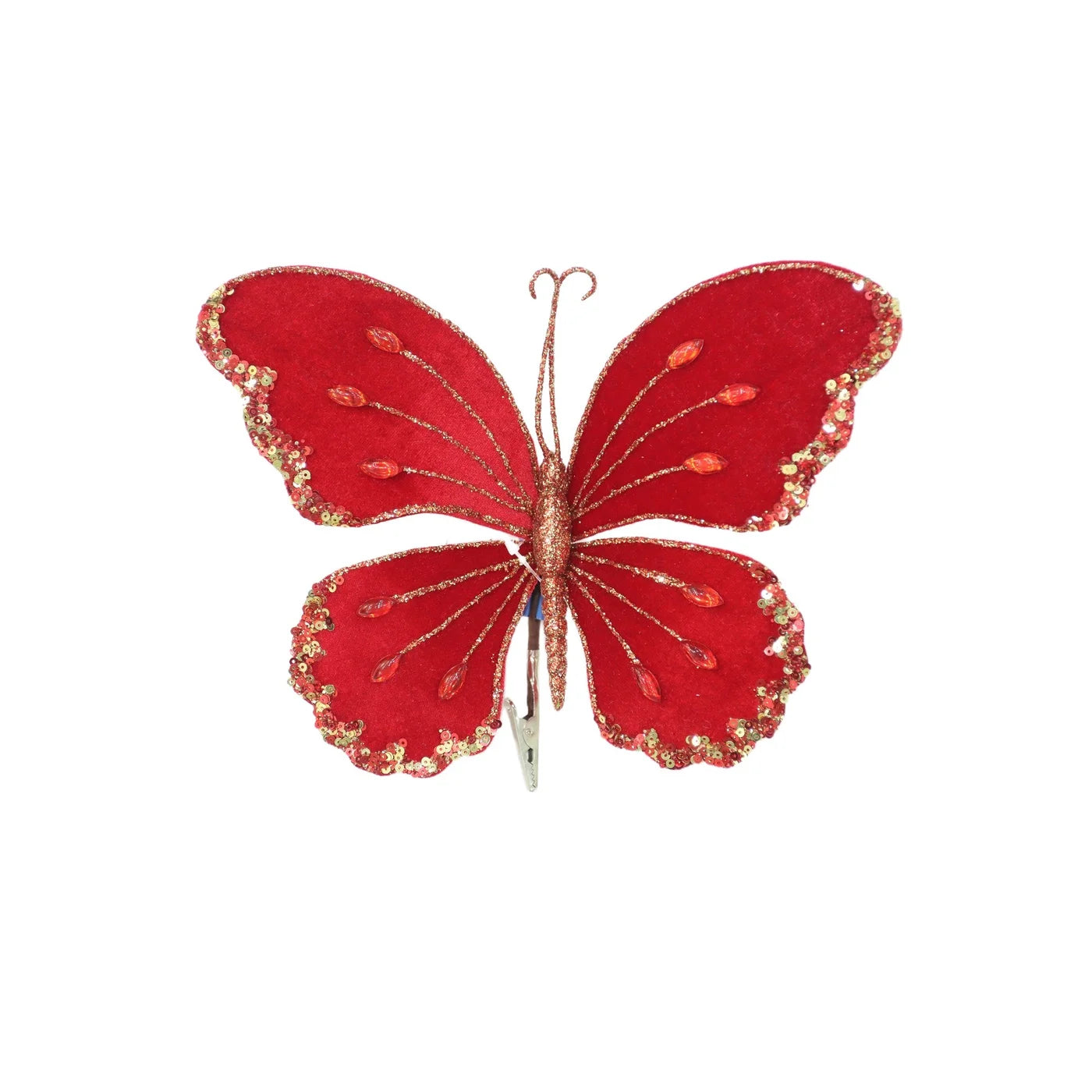 Red Butterfly Clip