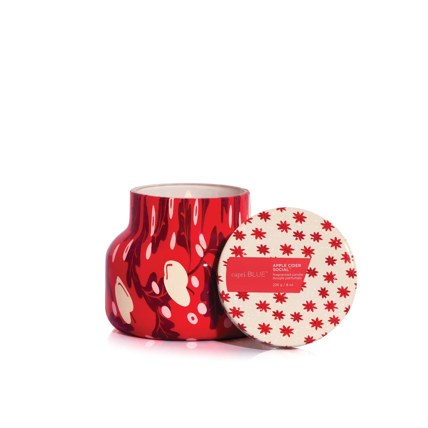 Apple Cider Social Holiday Pattern Play Petite Candle