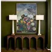Tranquil Garden Fantasy Framed Print