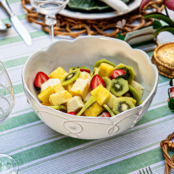 Jardins Du Monde 10" Serving Bowl - Whitewash