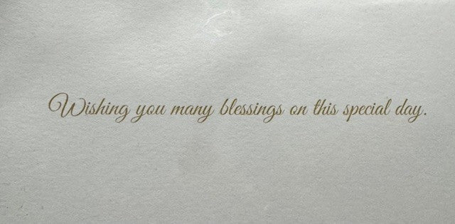 On Your Confirmation Card
