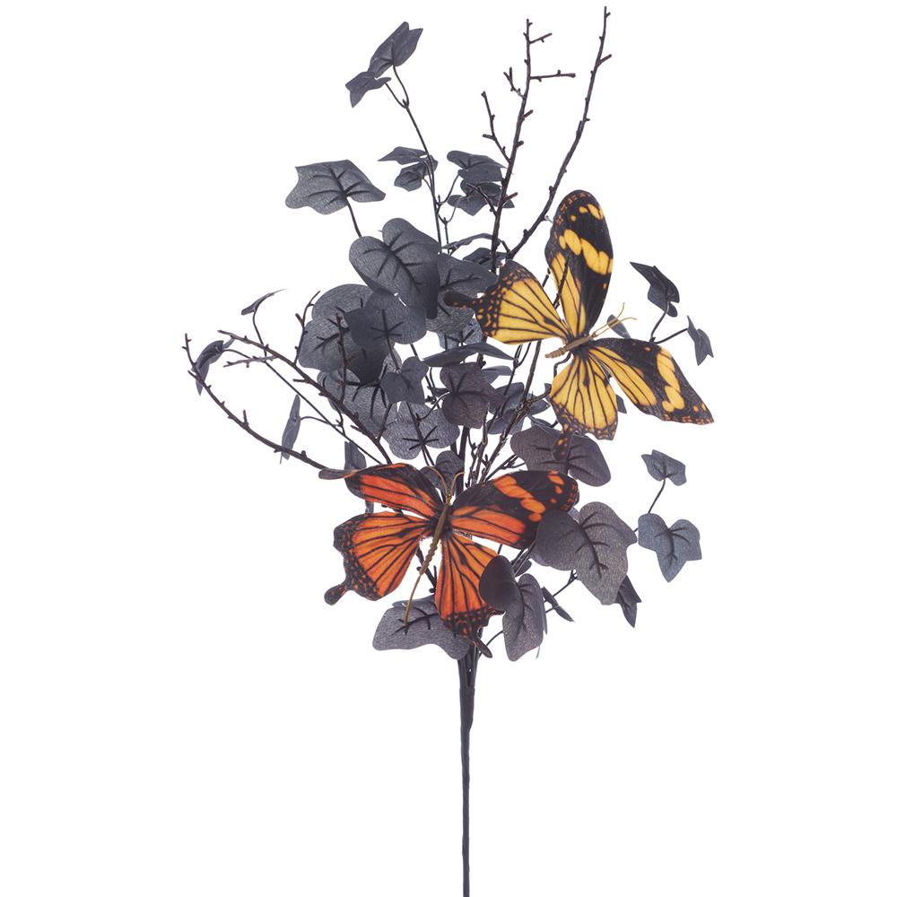 Butterfly Ivy Spray Orange & Black