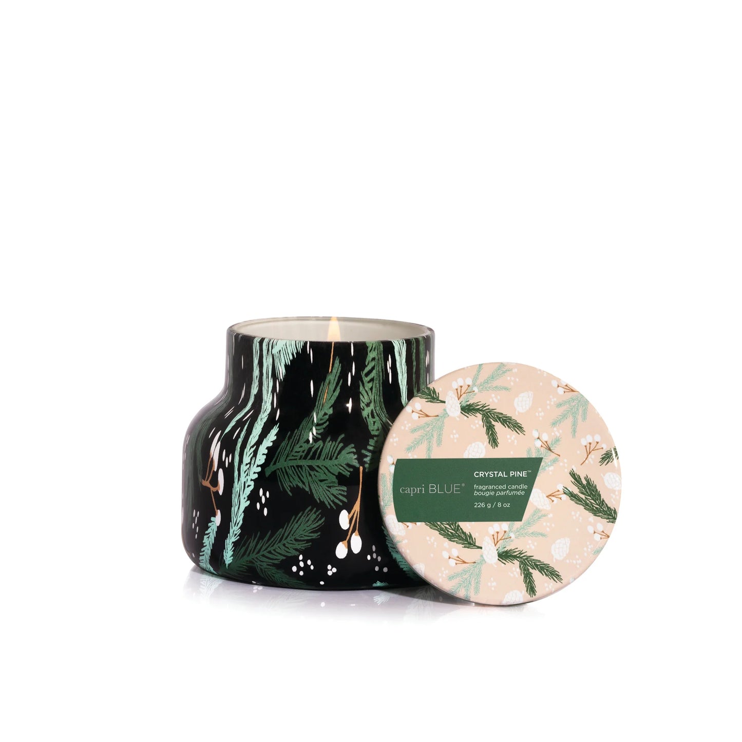 Crystal Pine Holiday Pattern Play Petite Candle