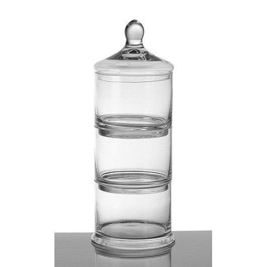 Glass Container 3 Tier 17"