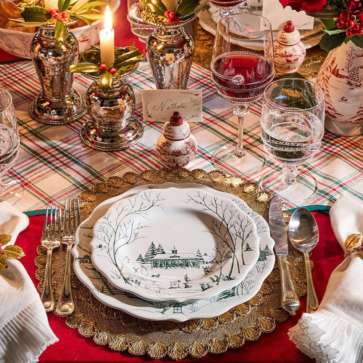 Country Estate Winter Frolic Dinner Plate