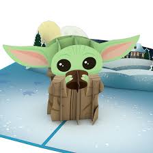 Star Wars™ The Mandalorian™ The Child: Warm Holiday Wishes 3D card