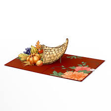 Thanksgiving Cornucopia Card