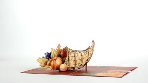Thanksgiving Cornucopia Card