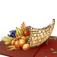 Thanksgiving Cornucopia Card