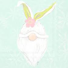 Bunny Gnome Lunch Napkin