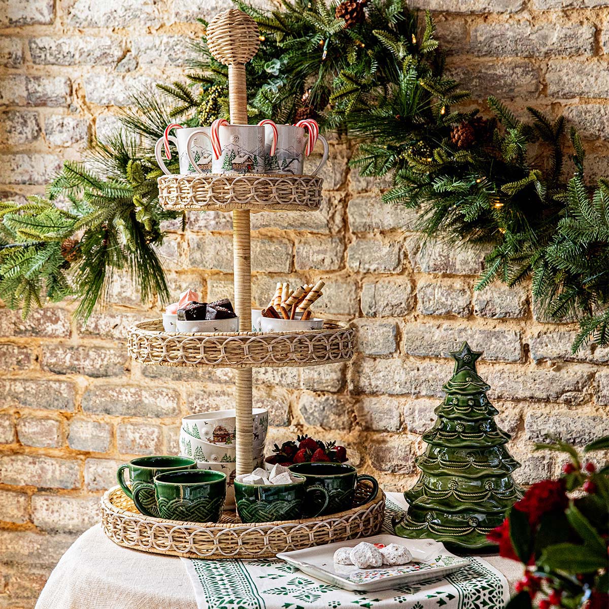 Christmas Tree Cookie Jar - Basil