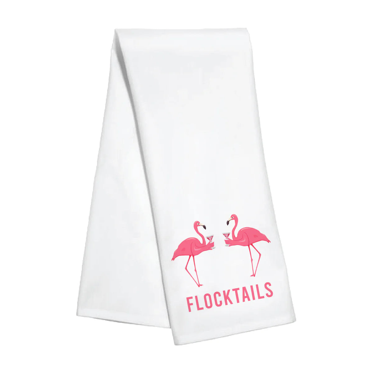 Flocktails Flamingos Tea Towel
