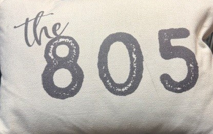 Gray Area Code Lumbar Pillow 805