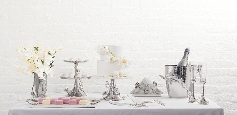 White Orchid 2 Tier Etagere