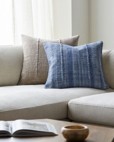 Mudcloth Pillow Blue