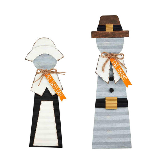 Fall Pilgrim Easel Decor (Girl)