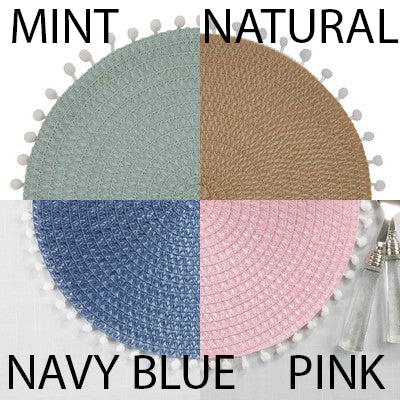 Pink Pom Pom Placemat
